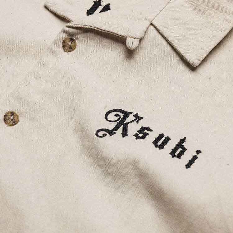 Ksubi Truckstop Diner Short Sleeve Shirt Natural