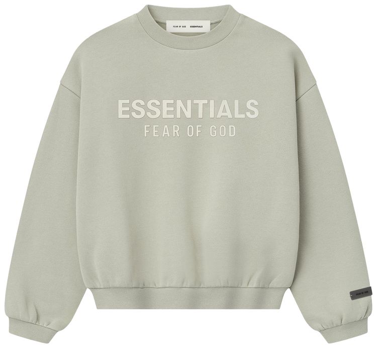 Fear of God Essentials Kids Fleece Crewneck Abbey Stone