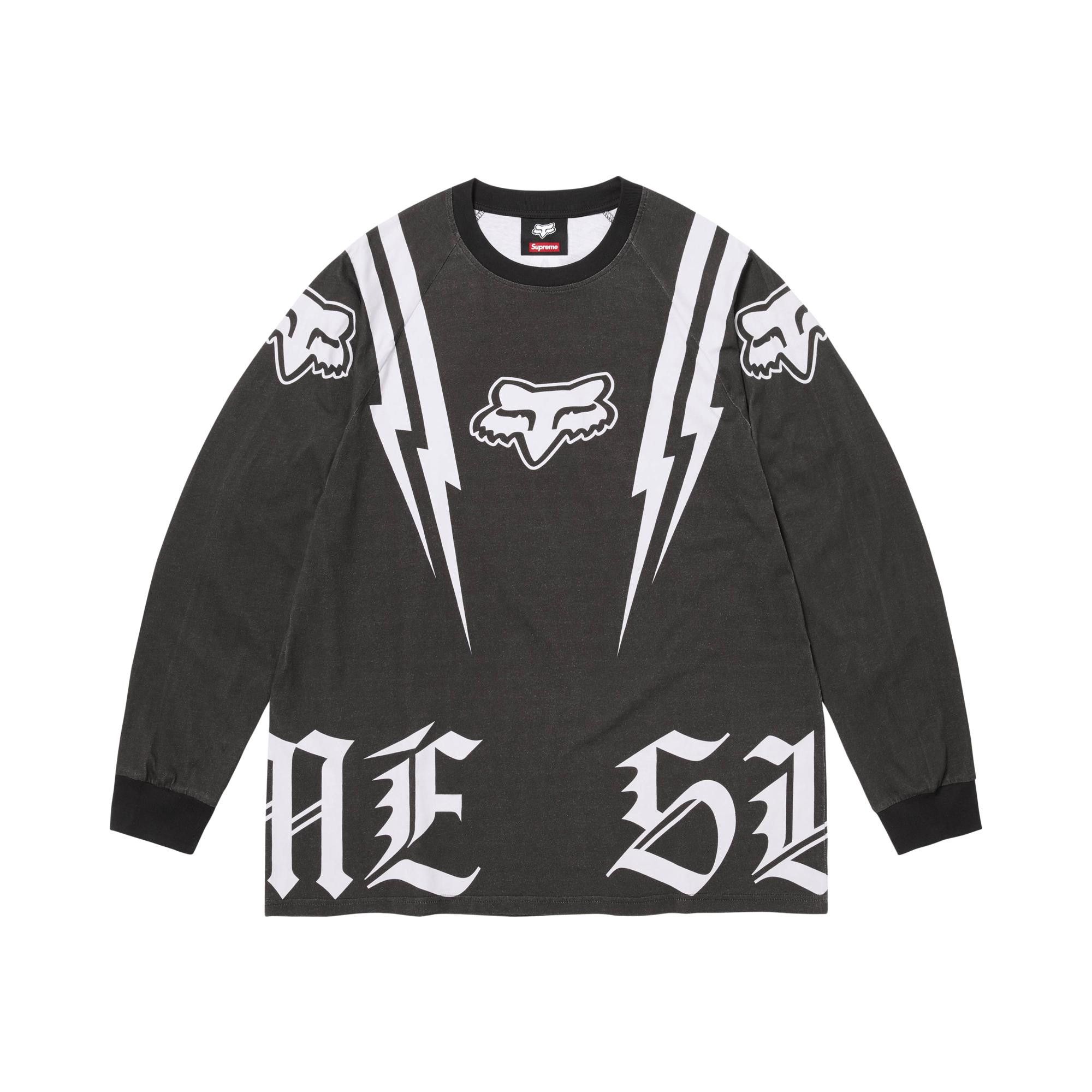 トップス Supreme Fox Racing Buy Supreme x Fox Racing Long-Sleeve Top 'Black' - FW25KN57