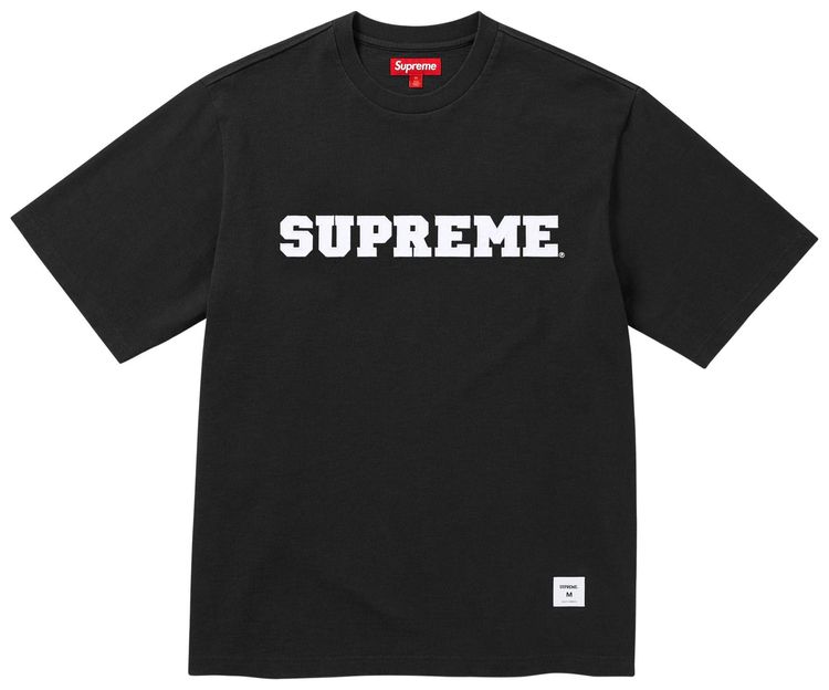 Supreme Collegiate Applique Short Sleeve Top Black
