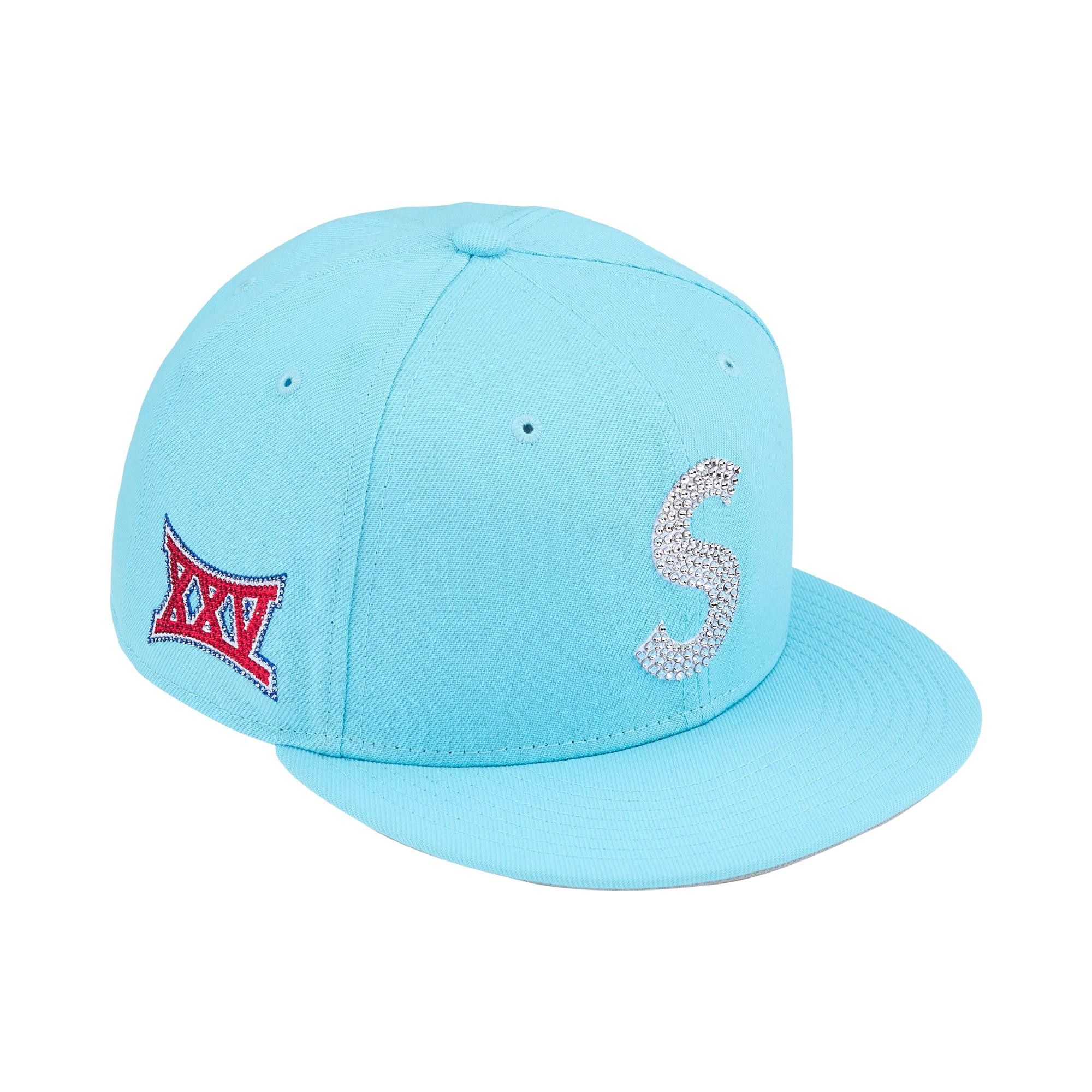 【7 1/2】 Supreme Swarovski S Logo New Era Supreme Swarovski S Logo New Era (FW25) - $198