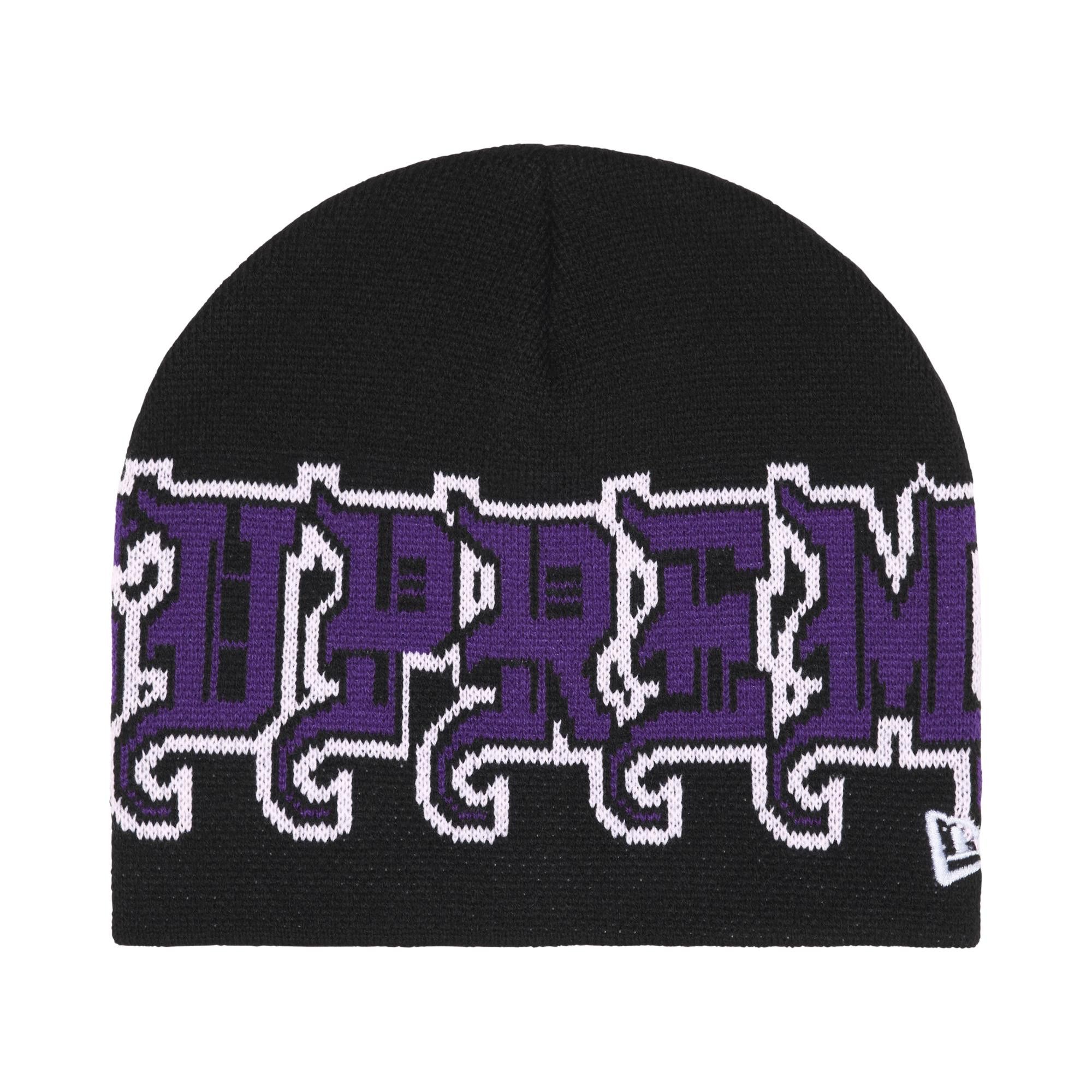 Buy Supreme New Era Outline Beanie 'Black' - FW25BN51 BLACK | GOAT