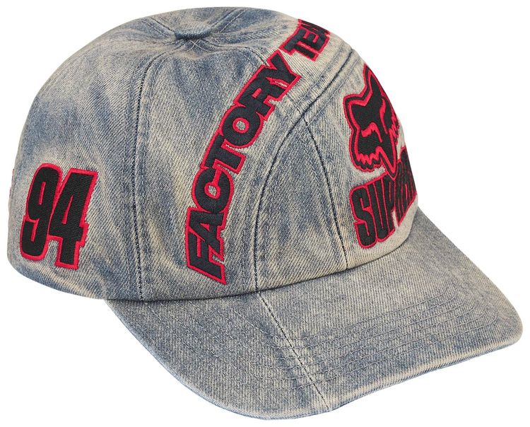 Supreme x Fox Racing 6 Panel Denim