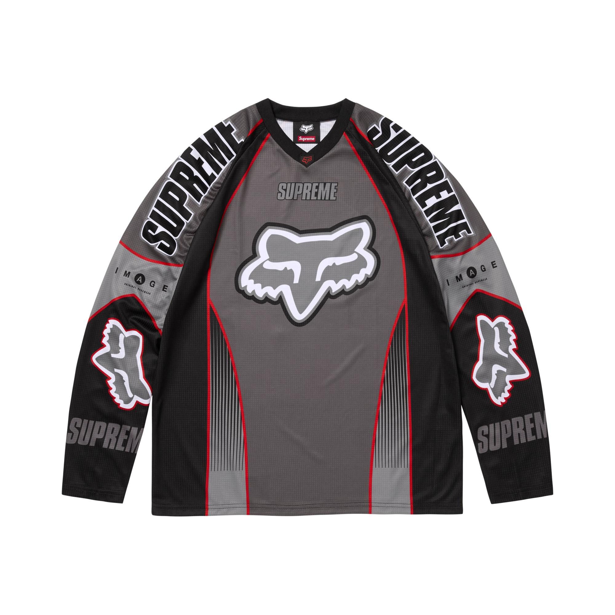 Buy Supreme x Fox Racing DMX Jersey 'Black' - FW25KN60 BLACK