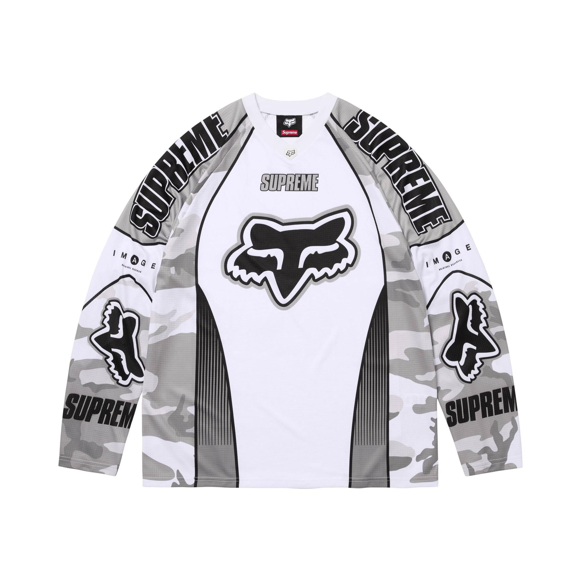 Buy Supreme x Fox Racing DMX Jersey 'Snow Camo' - FW25KN60 SNOW