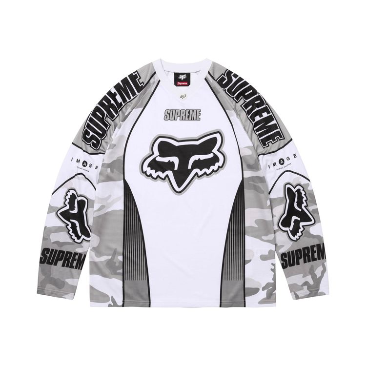 Supreme x Fox Racing DMX Jersey Snow Camo