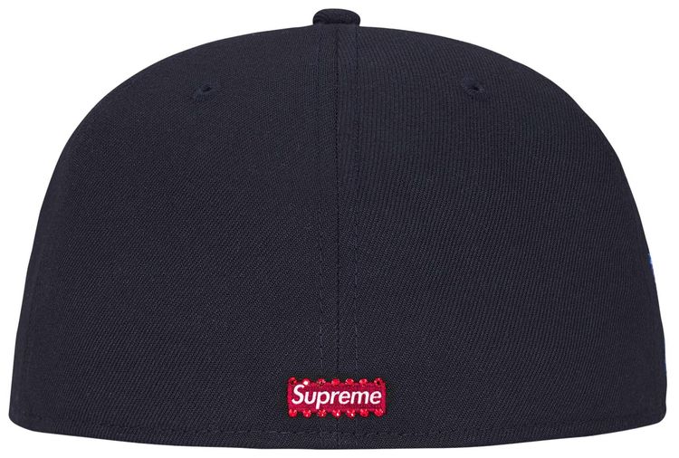 Supreme Swarovski S Logo New Era Navy