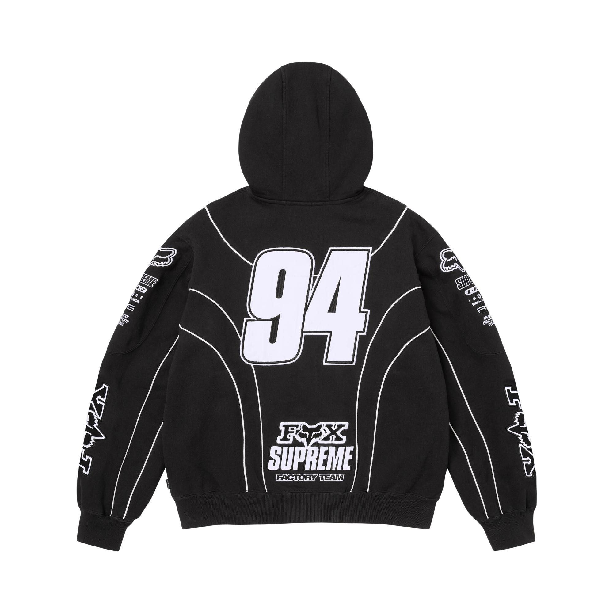 Supreme 総柄ジャージ M ブラック Buy Supreme x Fox Racing Zip Up Hooded Sweatshirt 'Black