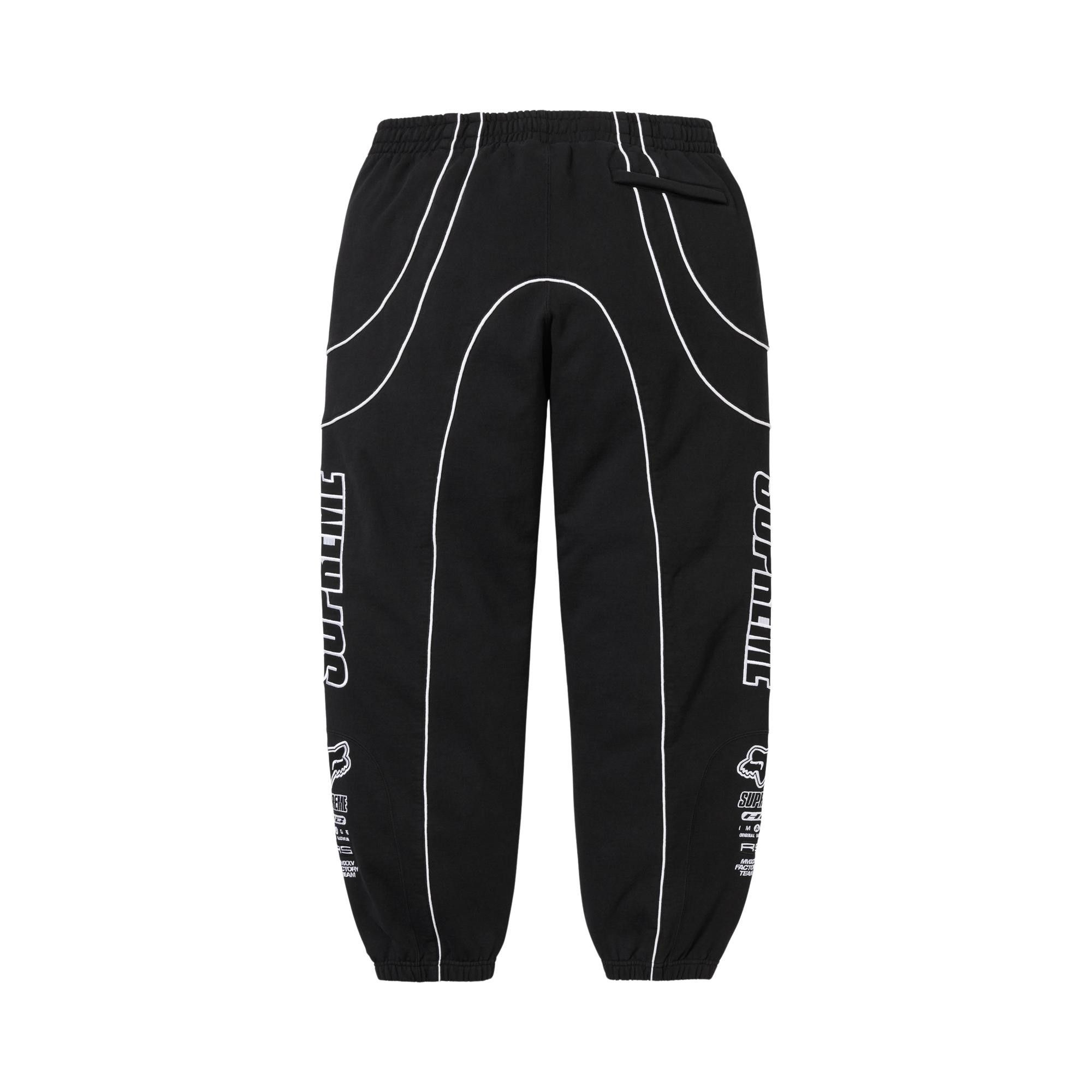 Buy Supreme x Fox Racing Sweatpant 'Black' - FW25P58 BLACK | GOAT