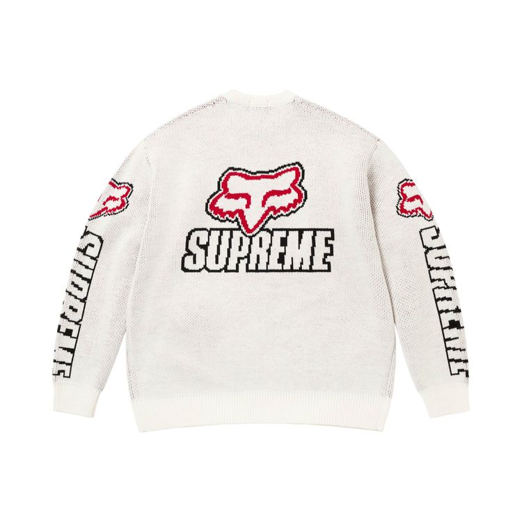 Supreme x Fox Racing Sweater White