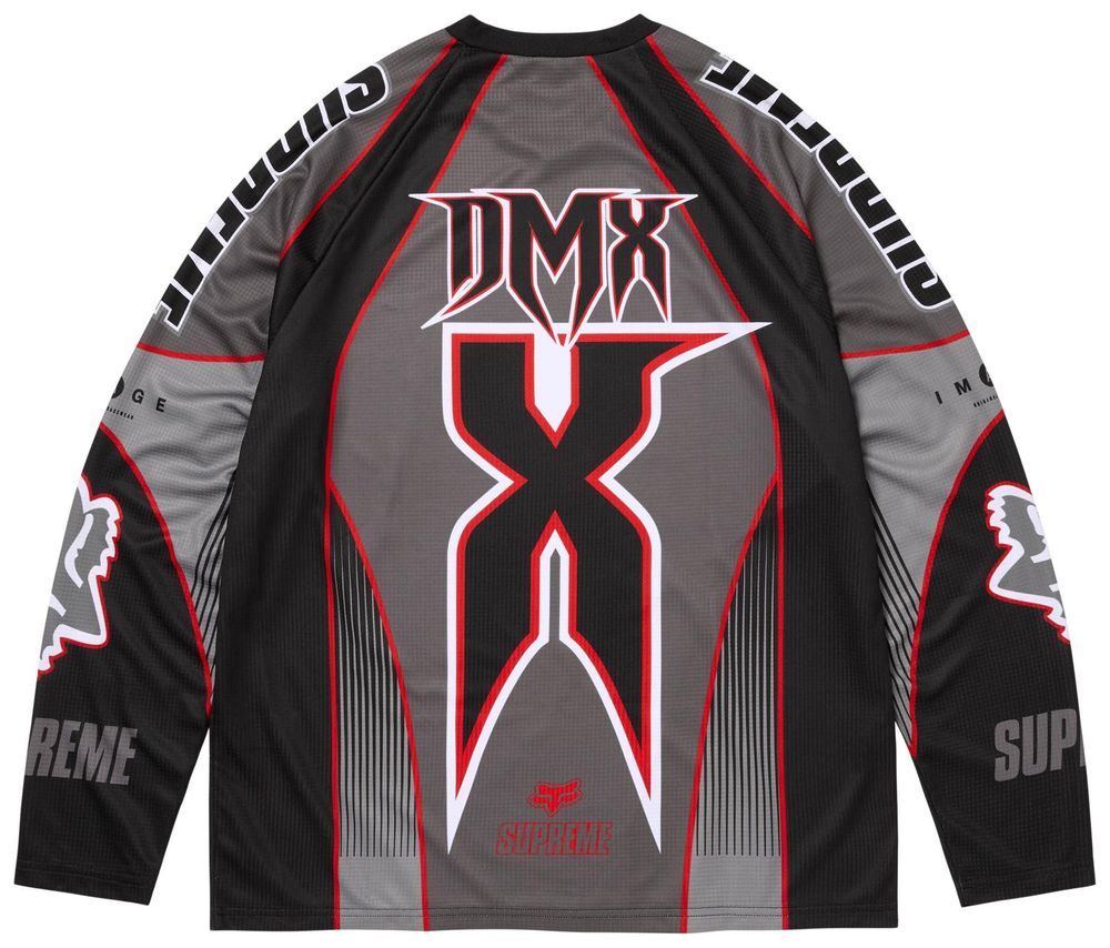 Buy Supreme x Fox Racing DMX Jersey 'Black' - FW25KN60 BLACK | GOAT