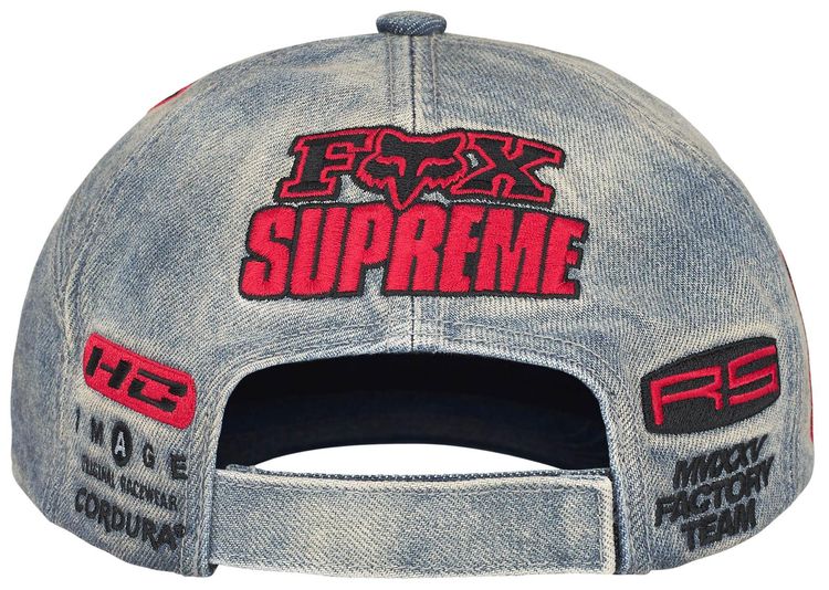 Supreme x Fox Racing 6 Panel Denim