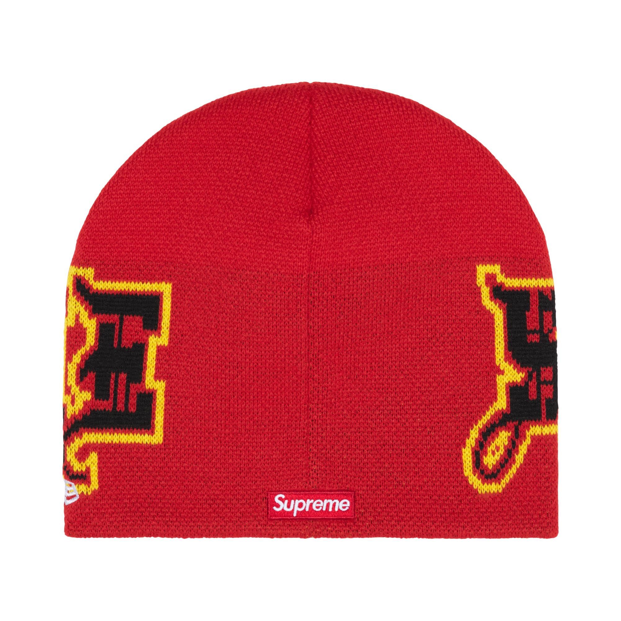 Buy Supreme New Era Outline Beanie 'Red' - FW25BN51 RED | GOAT