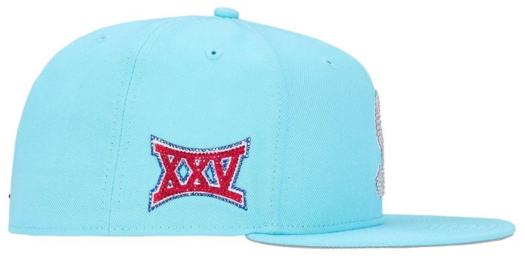 Supreme Swarovski S Logo New Era Light Blue