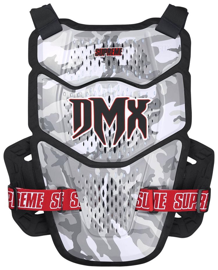 Supreme x Fox Racing DMX Raceframe Impact Chest Guard Snow Camo