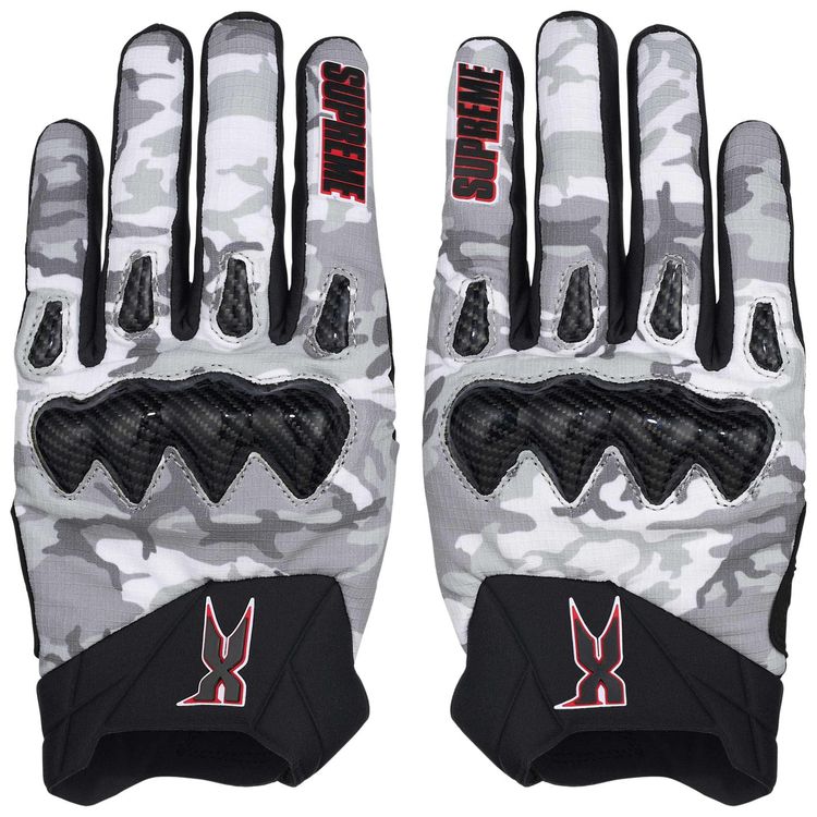 Supreme x Fox Racing DMX Bomber Gloves Snow Camo