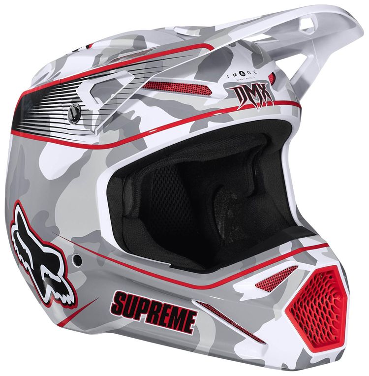 Supreme x Fox Racing DMX V1 Helmet Snow Camo
