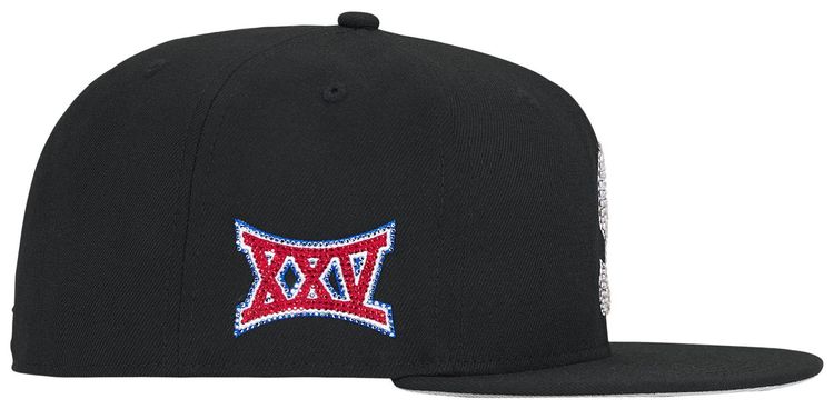 Supreme Swarovski S Logo New Era Black