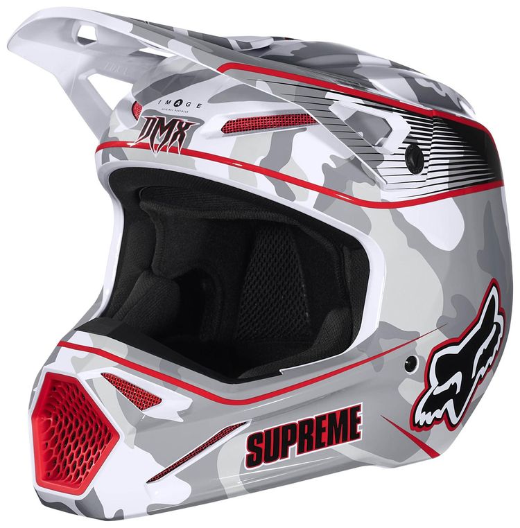 Supreme x Fox Racing DMX V1 Helmet Snow Camo