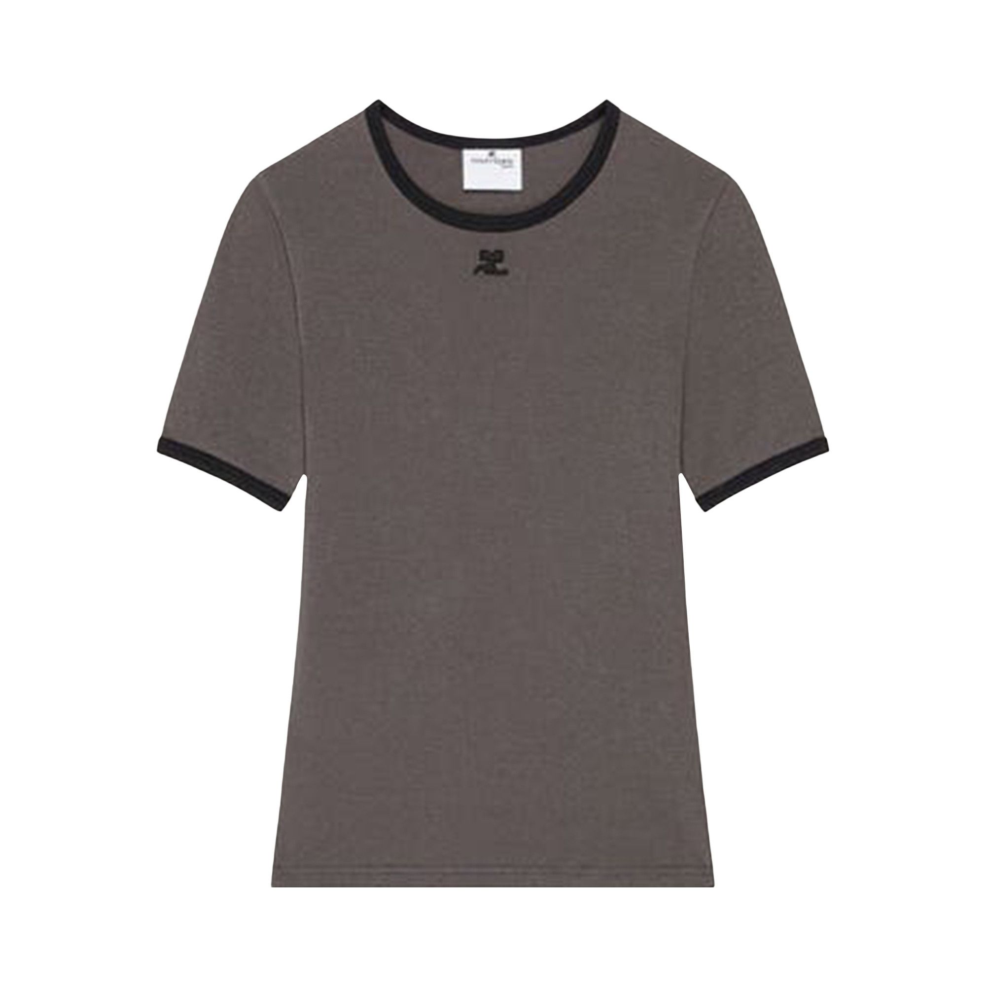 Buy Courrèges Signature Contrast T-Shirt 'Black