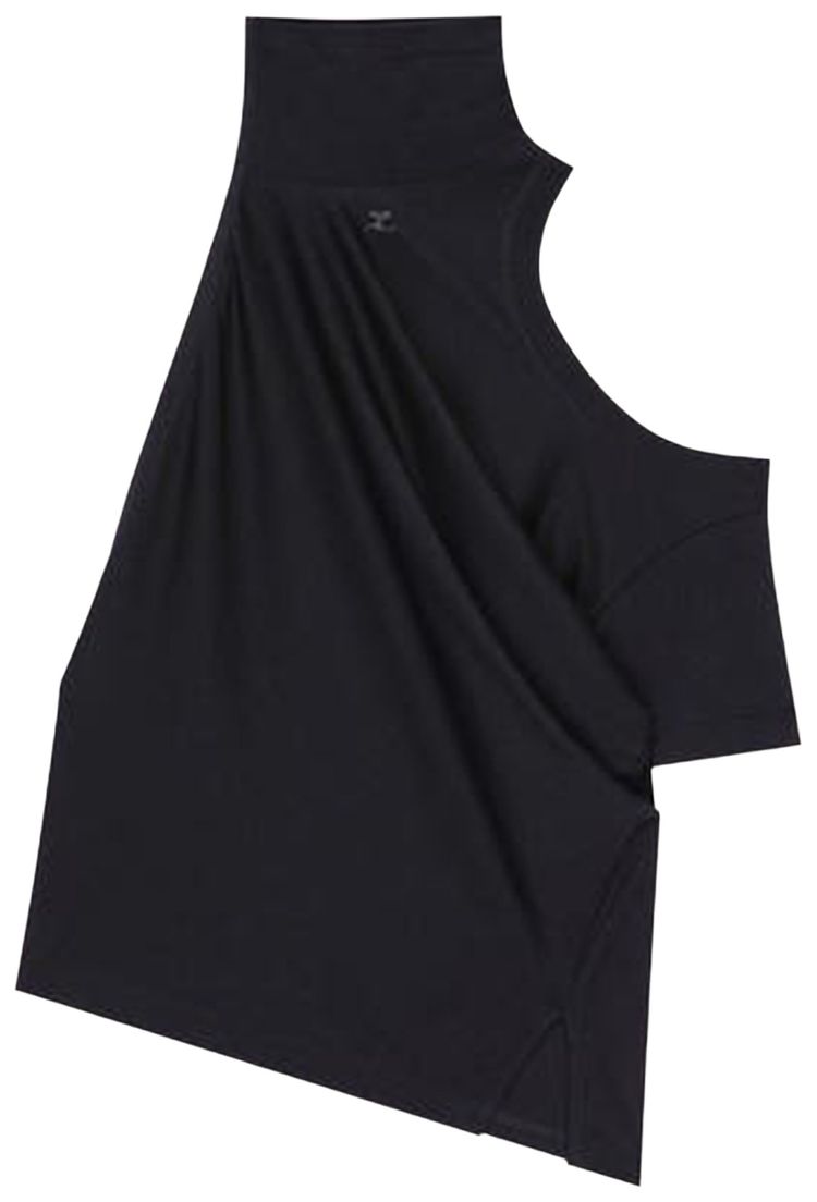 Courreges Twisted Jersey T Shirt Black