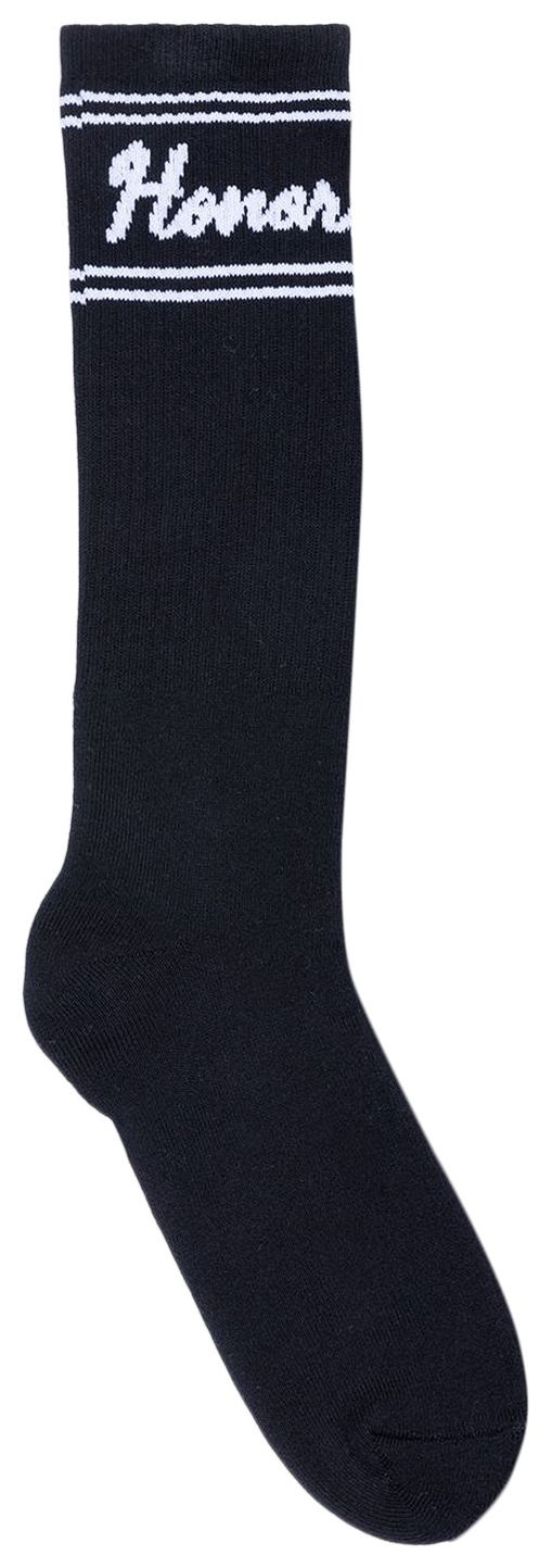 Honor The Gift Drive In Striped Ribbed Sock Black
