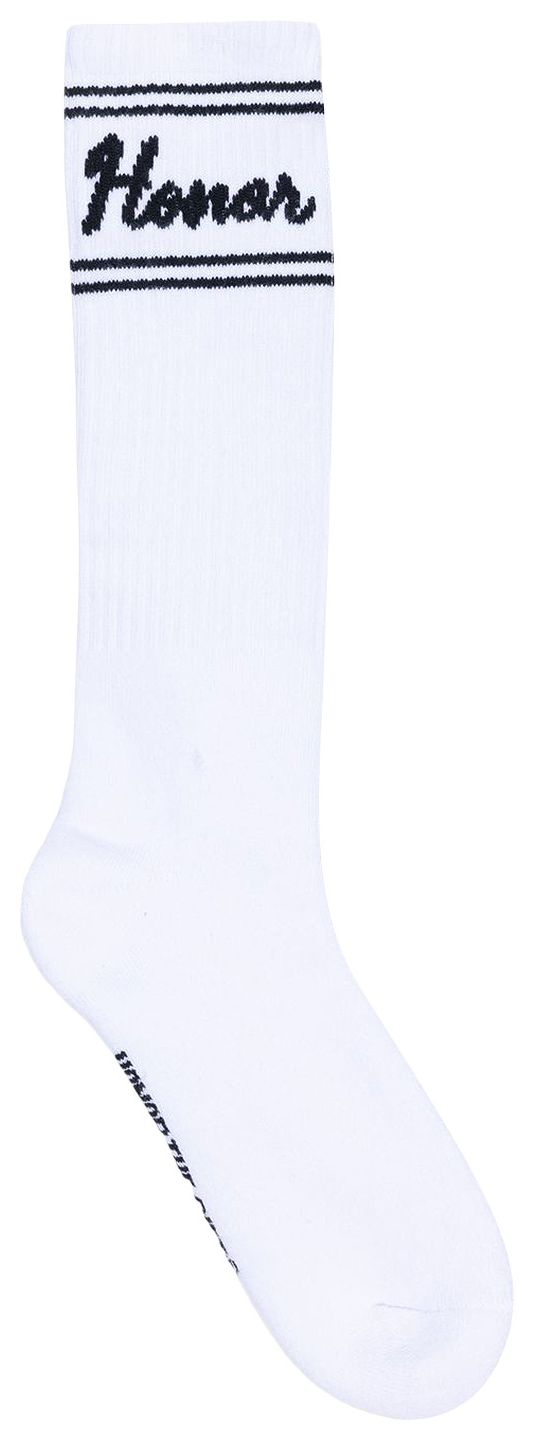 Honor The Gift Drive In Striped Ribbed Sock White
