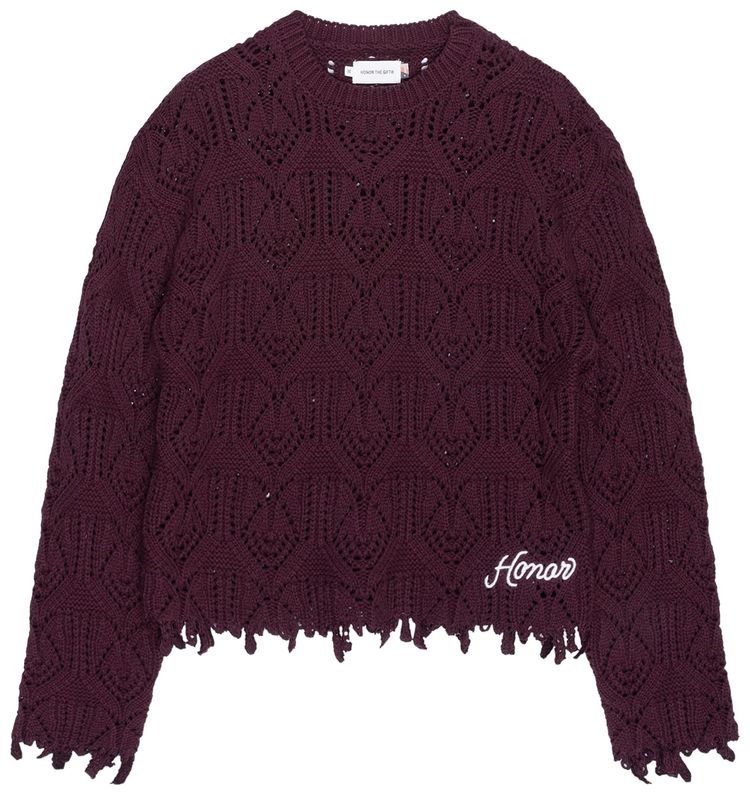 Honor The Gift Cable Sweater Berry