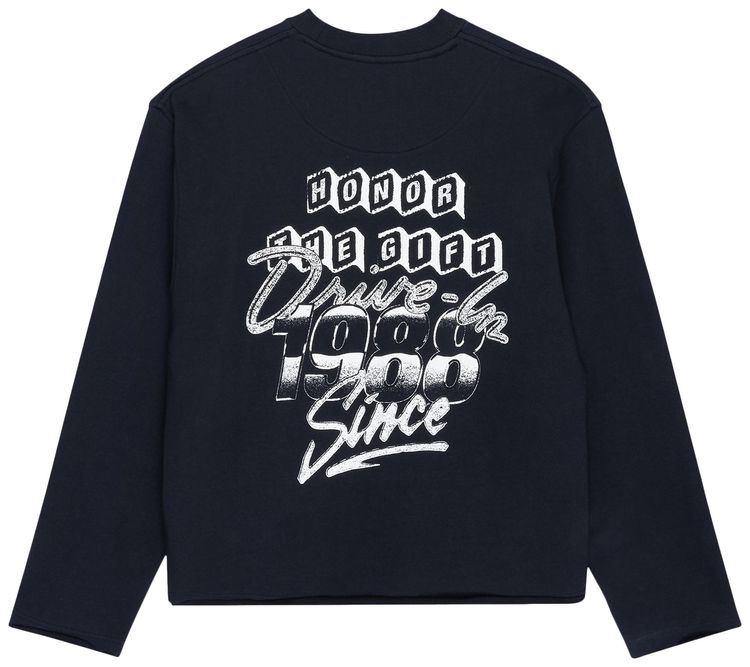 Honor The Gift 1988 Drive In Long Sleeve Crewneck Black