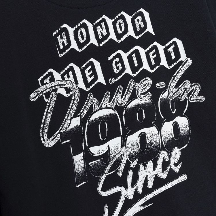 Honor The Gift 1988 Drive In Long Sleeve Crewneck Black