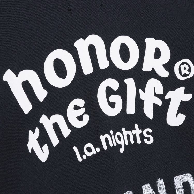 Honor The Gift Mixed Logo Long Sleeve Crewneck Black