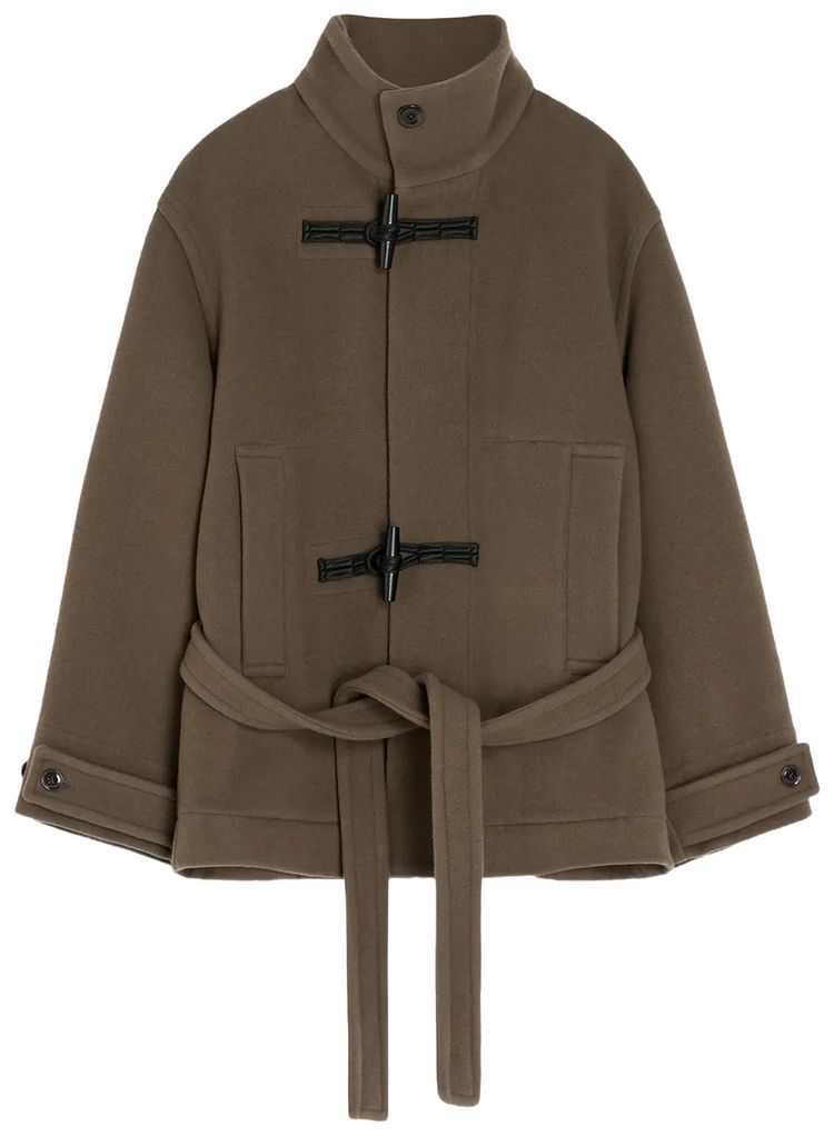 Lemaire Short Duffle Coat Dark Squirrel