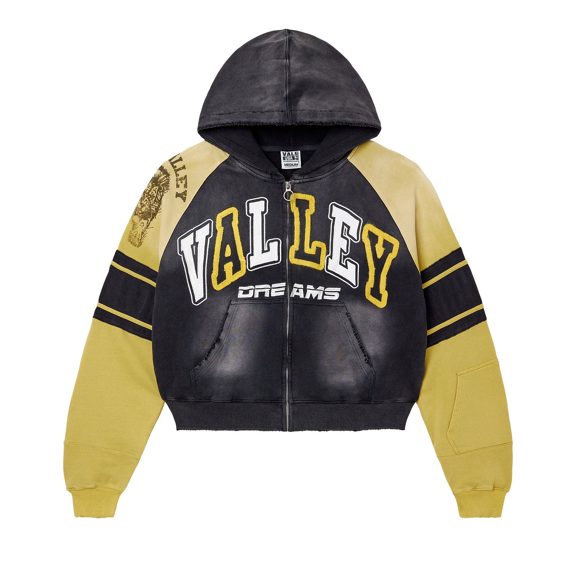 Buy Vale Forever Lethal Zip Up 'Black/Yellow' - VALE 10 007 VFLZUB