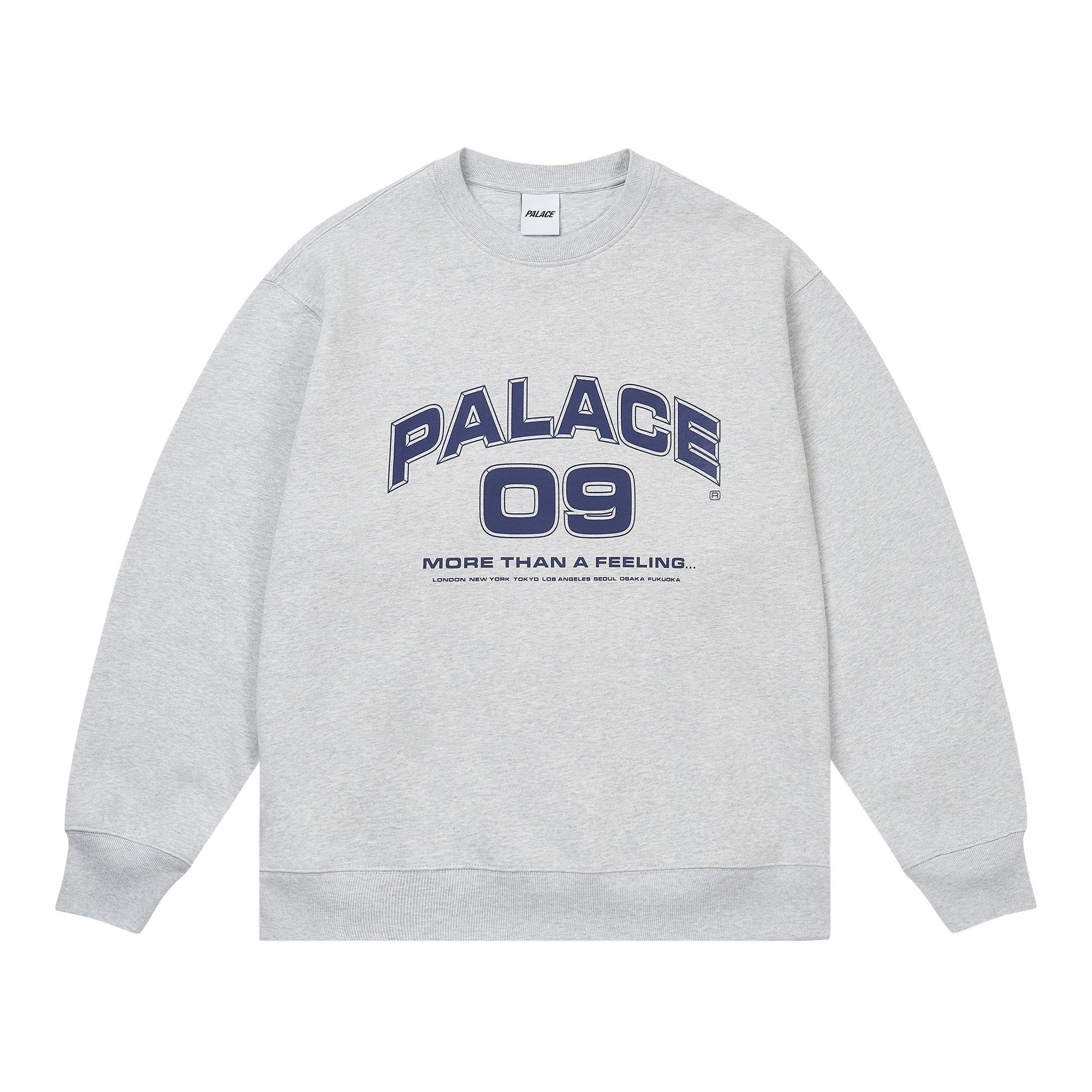 Buy Palace More Than A Feeling Crew 'Grey Marl' - P29CW023 | GOAT