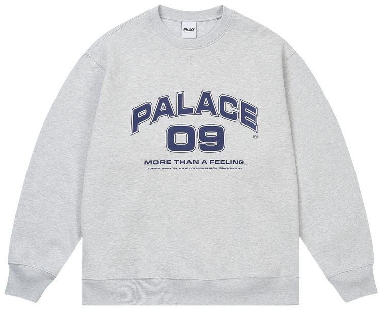Palace More Than A Feeling Crew Grey Marl