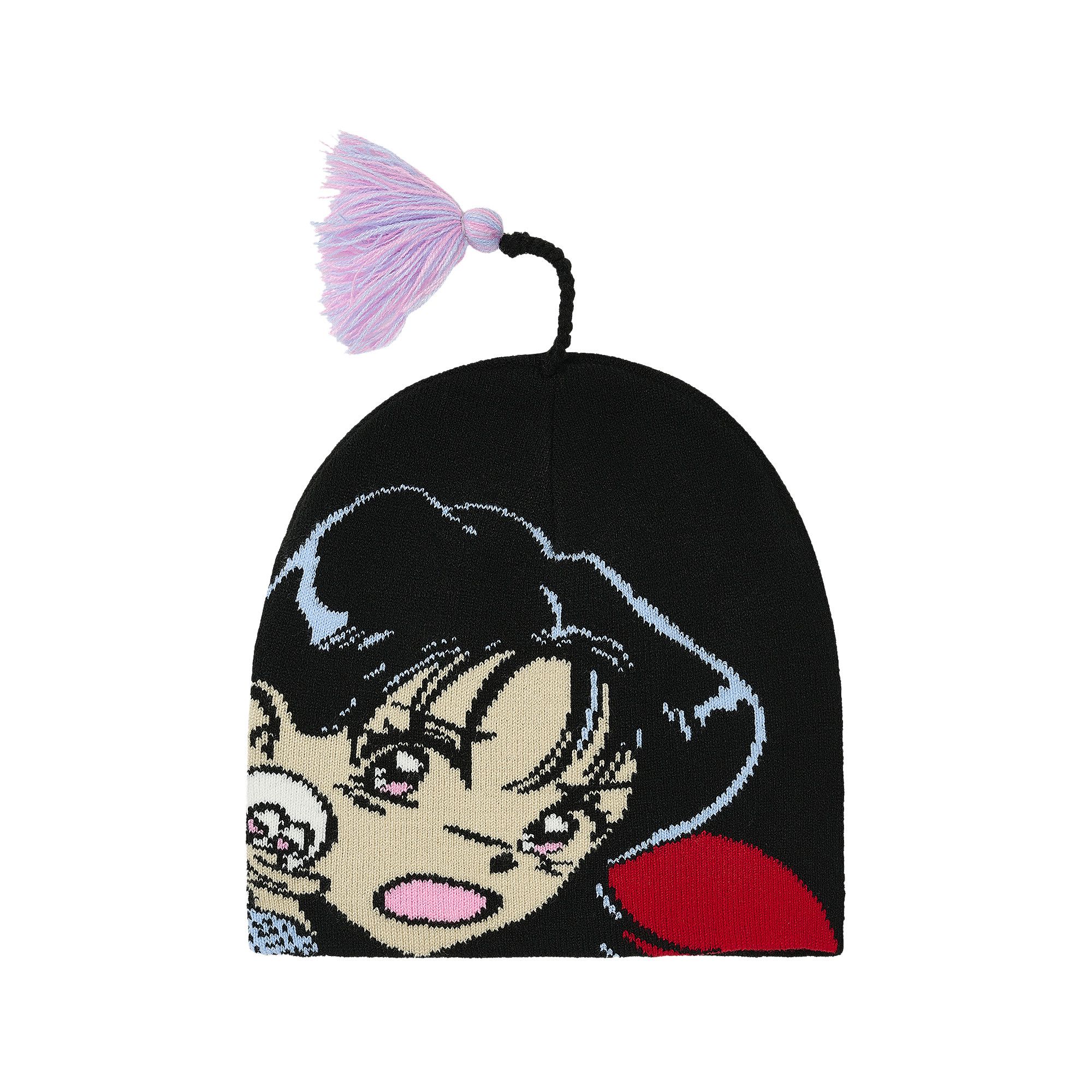 Buy Palace Rear View Nein Cuff Beanie 'Black' - P29BN019 | GOAT