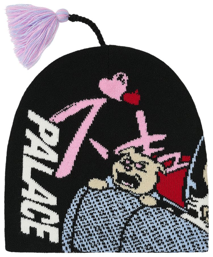 Palace Rear View Nein Cuff Beanie Black