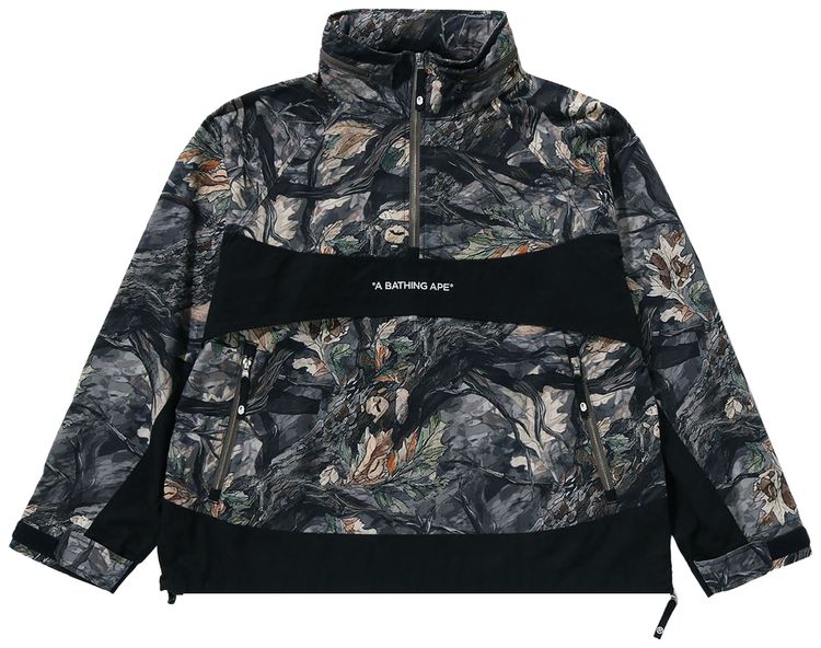 BAPE Tree Edge Camo Anorak Jacket White