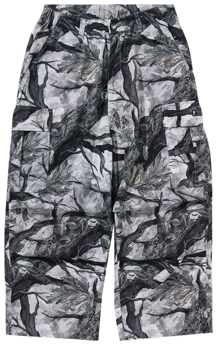 BAPE Tree Edge Camo Cargo Pants White