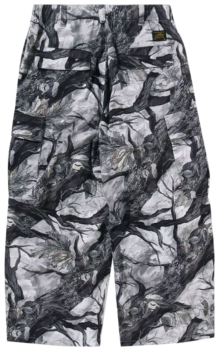 BAPE Tree Edge Camo Cargo Pants White