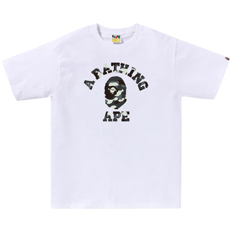 BAPE City Camo College Tee White