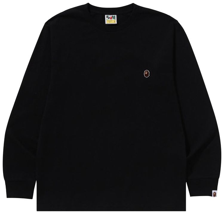 BAPE One Point Long Sleeve Tee Black