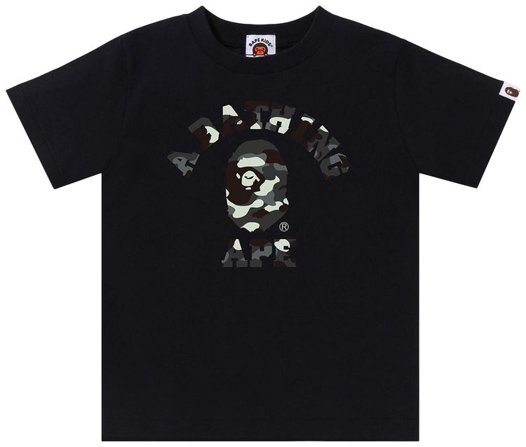 BAPE Kids City Camo College Tee Black