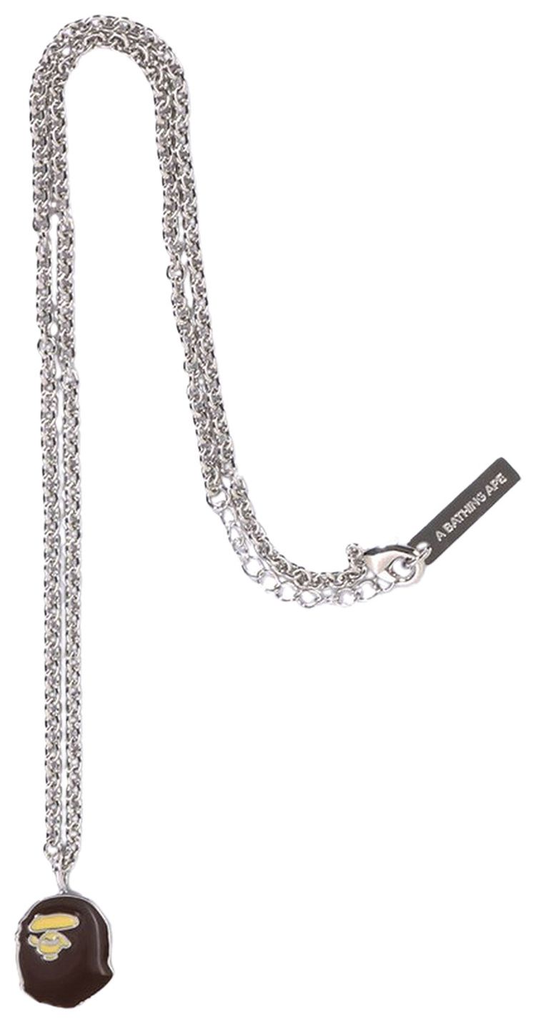 BAPE Ape Head Necklace Brown
