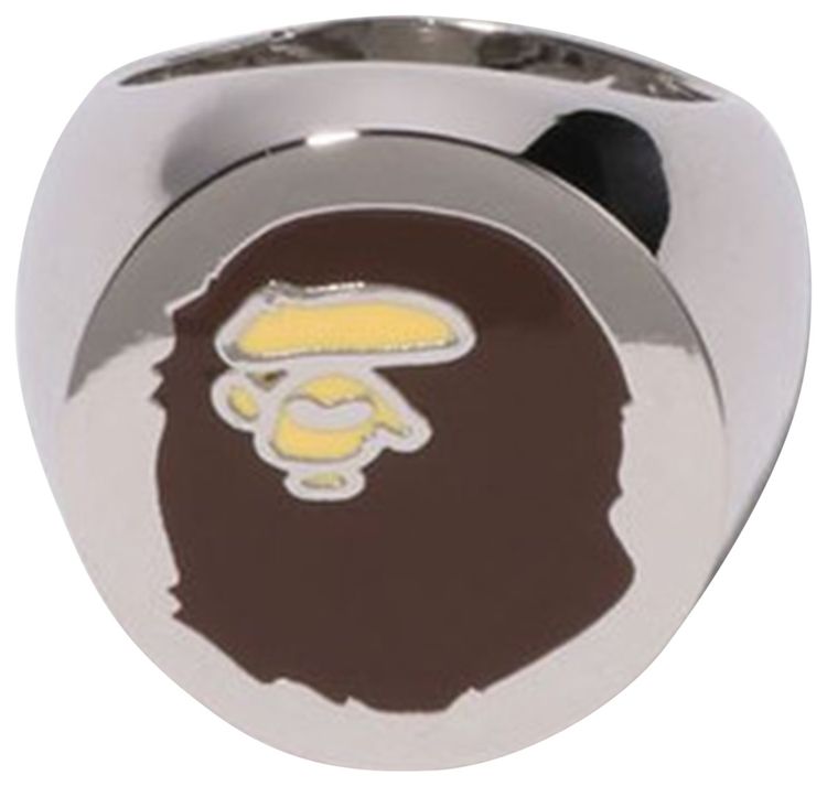 BAPE Ape Head Ring Silver