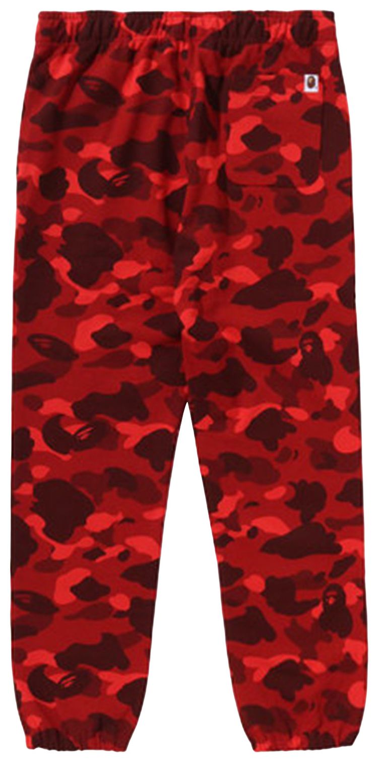 BAPE Color Camo Sweatpants Red