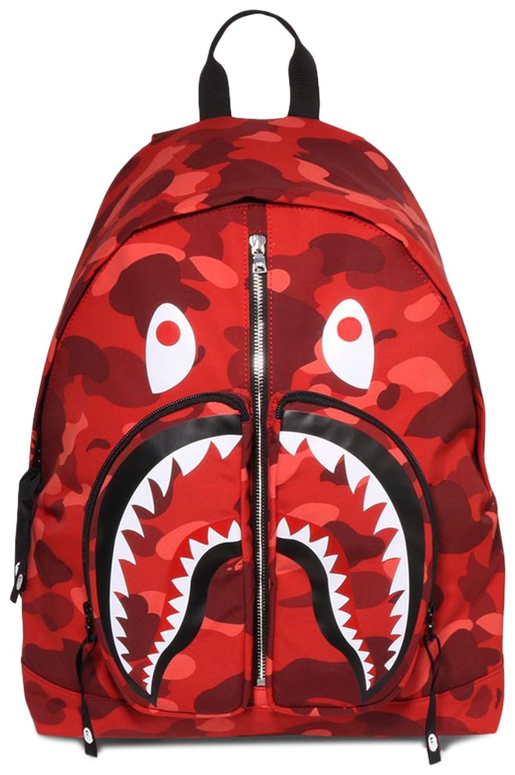 BAPE Color Camo Shark Daypack Red