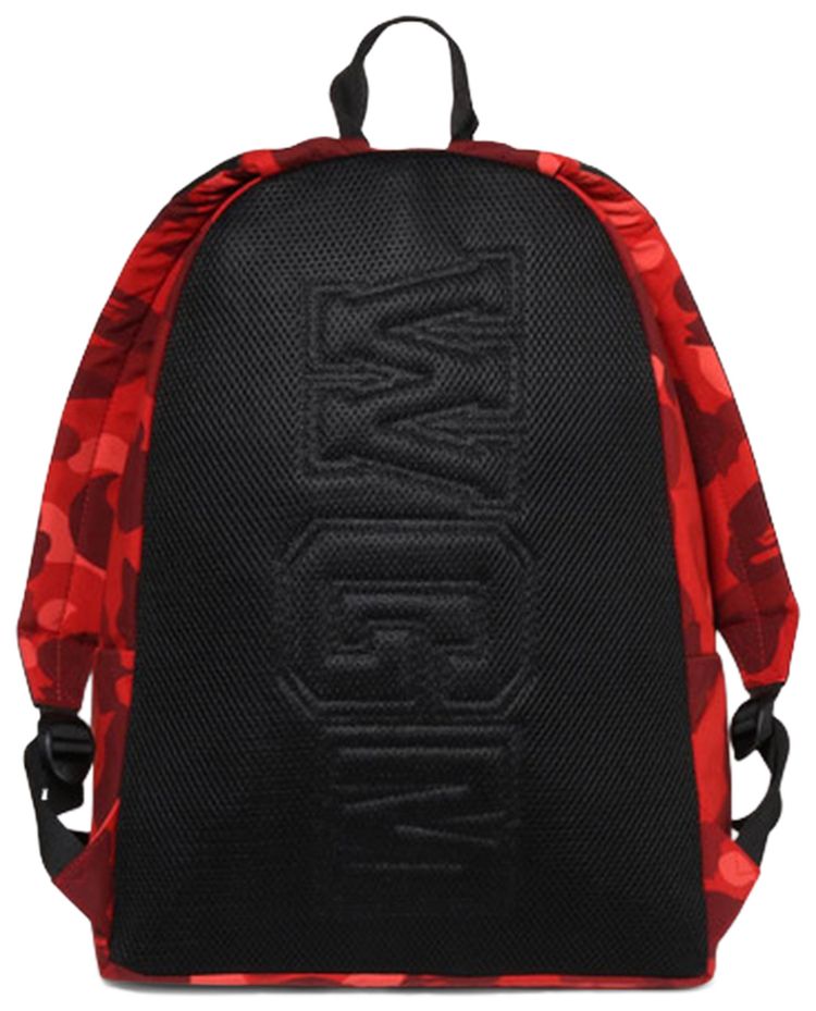 BAPE Color Camo Shark Daypack Red