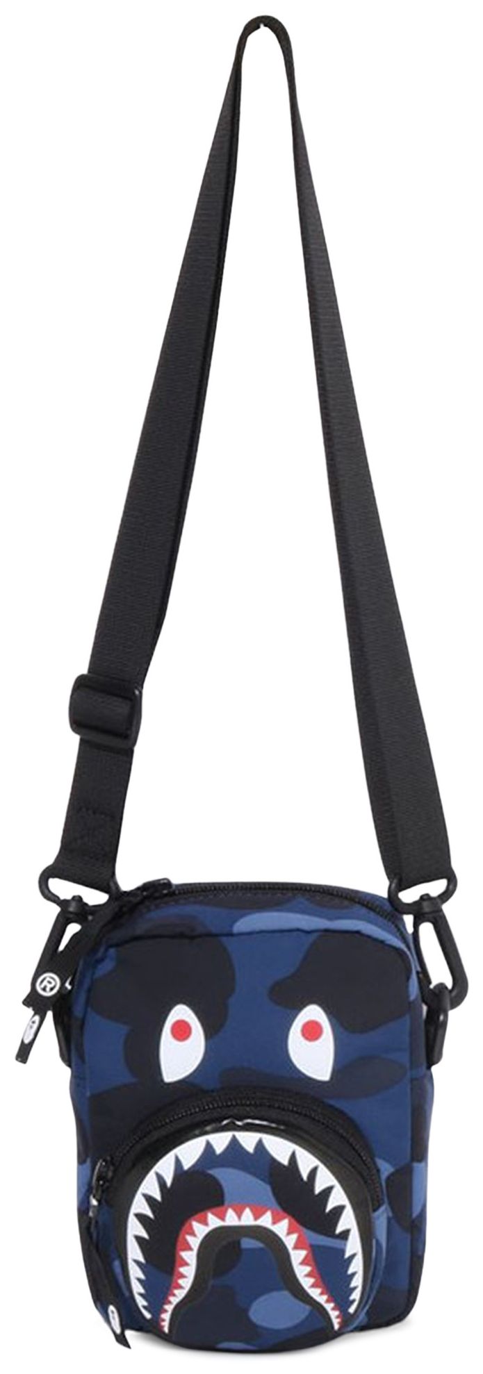 BAPE Color Camo Shark Mini Bag Navy