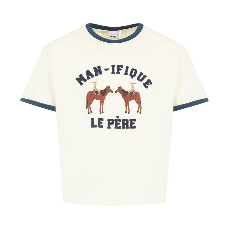 le PERE Man Ifique River Tee Ivory